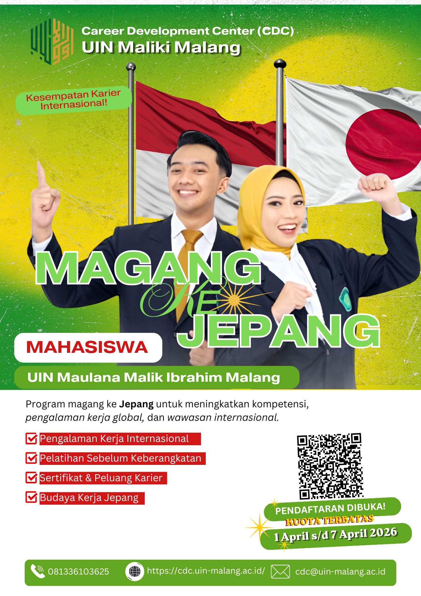 CDC UIN Malang Buka Program Magang ke Jepang, Siapkan Mahasiswa Berkarier Global